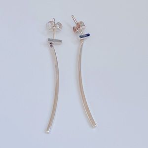 Tiffany & Co T Sterling Silver Drop Earrings